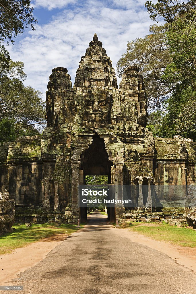 Entrée à la cité d'Angkor Thom - Photo de Angkor Wat libre de droits