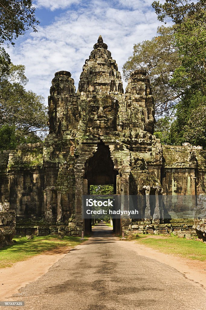 Bramy wejściowej do Angkor Thom - Zbiór zdjęć royalty-free (Angkor Wat)