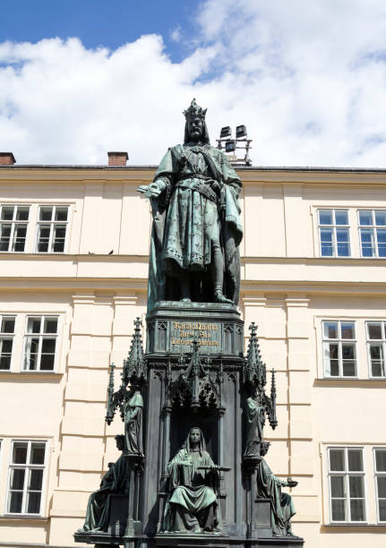 istock King Charles IV monument at Crusaders' Square in Prague 1873377713