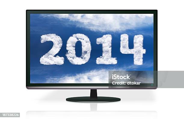 Nuevo Año 2014 En El Display Lcd Foto de stock y más banco de imágenes de 2013 - 2013, 2014, Ancho
