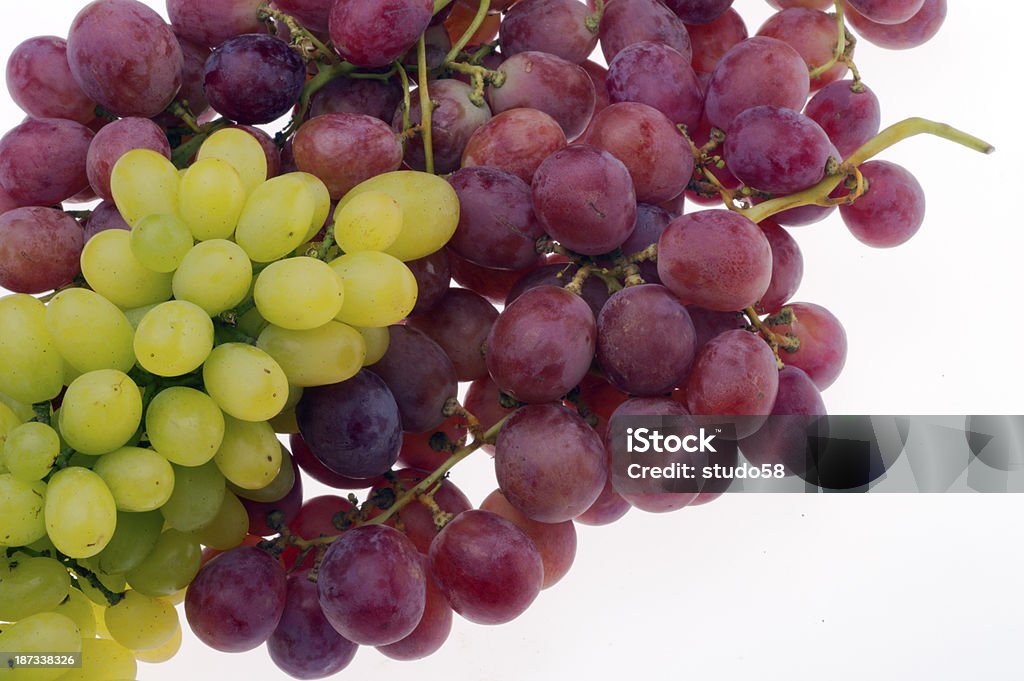grapes grapes on White background Berry Fruit Stock Photo