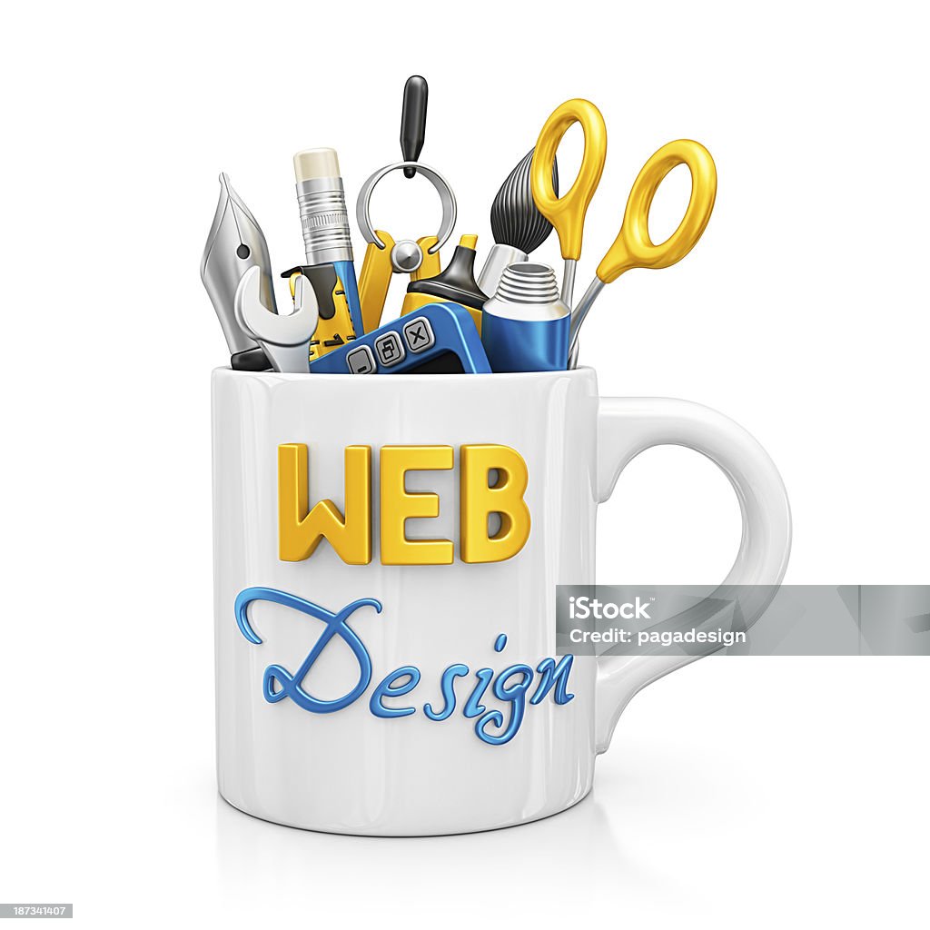 web design - Foto stock royalty-free di Tridimensionale