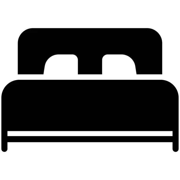 Vector illustration of Bed icon for web and mobile