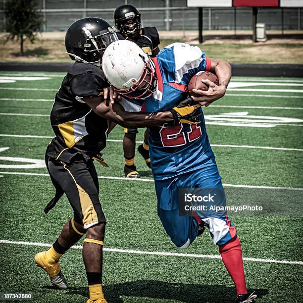 Fußball Spiel Im Fortschrittxii Stockfoto und mehr Bilder von Amerikanischer College-Football - Amerikanischer College-Football, Erwachsene Person, Football-Spieler