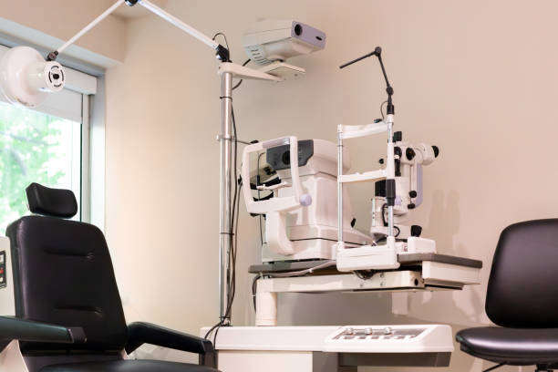istock Ophthalmologist office without people 1873436228