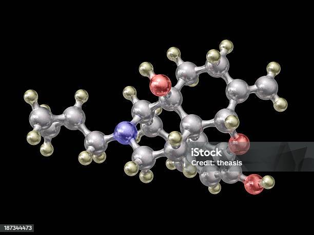 Foto de Modelo De Nalmefene e mais fotos de stock de Biologia - Biologia, Bioquímica, Ciência