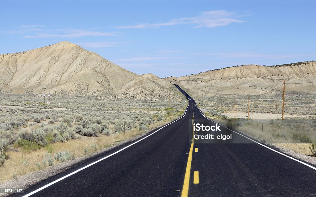 Stegosaurus-Freeway - Lizenzfrei Anhöhe Stock-Foto