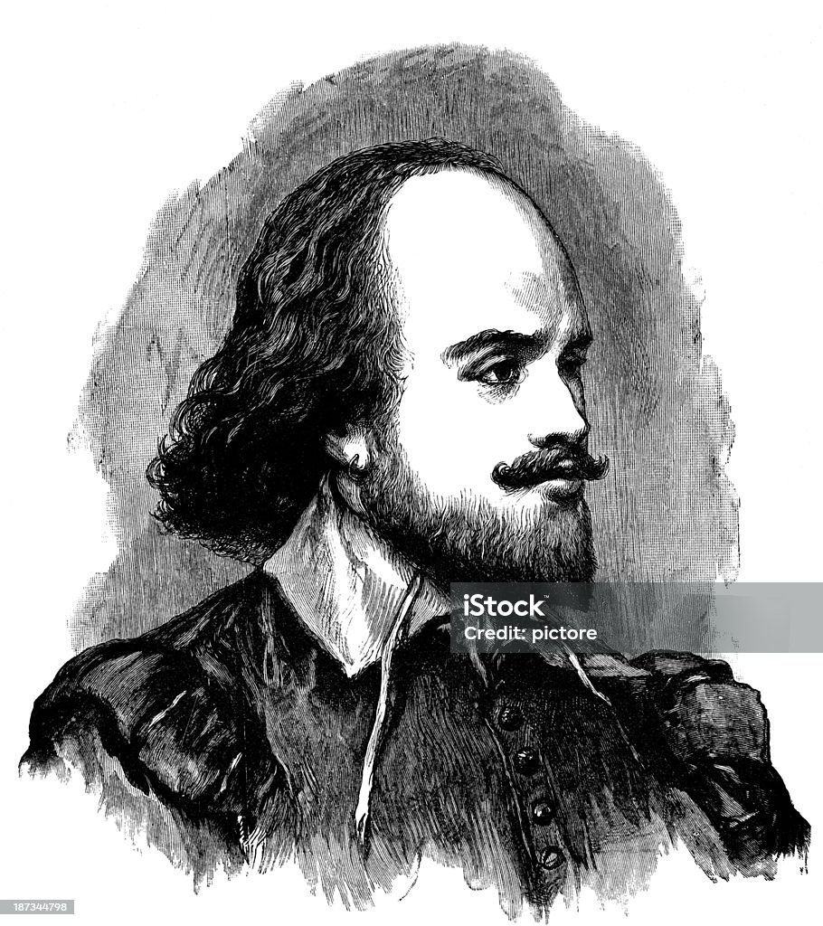 William Shakespeare - Zbiór ilustracji royalty-free (William Shakespeare)