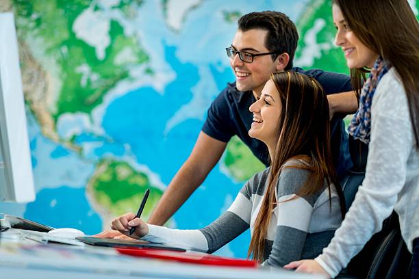 istock Young designers or photographers 187344911