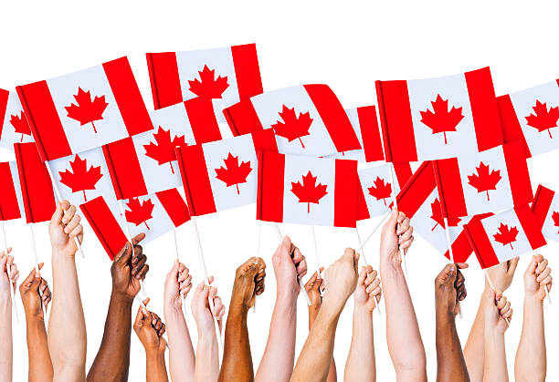 Canadian Flag canadian-flag-waving stock pictures, royalty-free photos & images