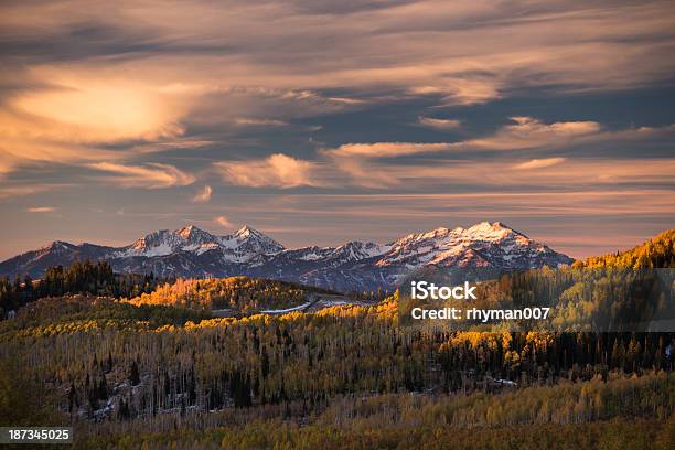 Colorful Sunrise Over Heber Valley And The Wasatch Mountains Stock Photo - Download Image Now