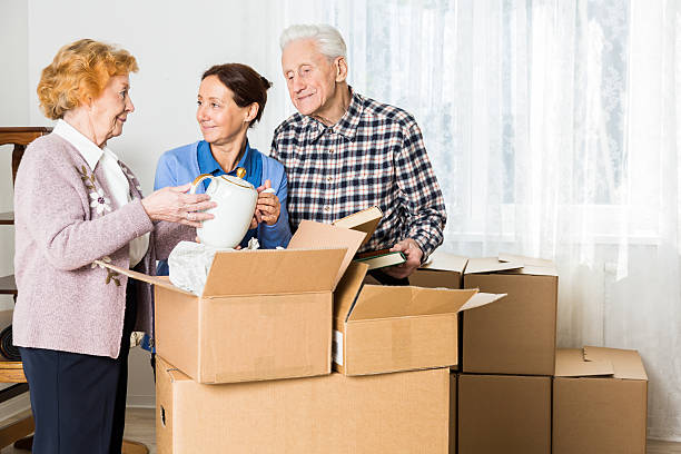 istock Relocation: Senior adult moving house 187345064