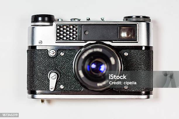 Analog Camera Stock Photo - Download Image Now - Antique, Black Color, Camera - Photographic Equipment