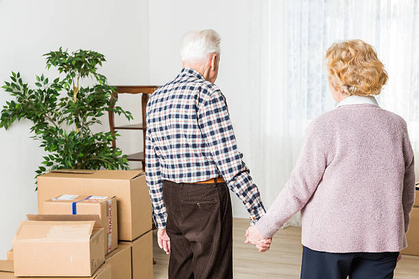 istock Relocation: Senior adult moving house 187346578