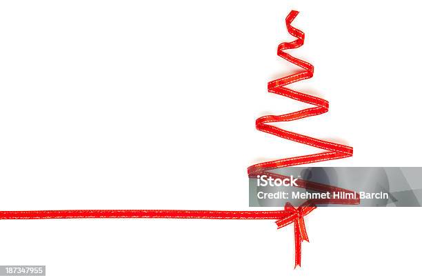 Ribbon Árbol De Navidad Foto de stock y más banco de imágenes de Espiral - Espiral, Árbol de navidad, Abeto