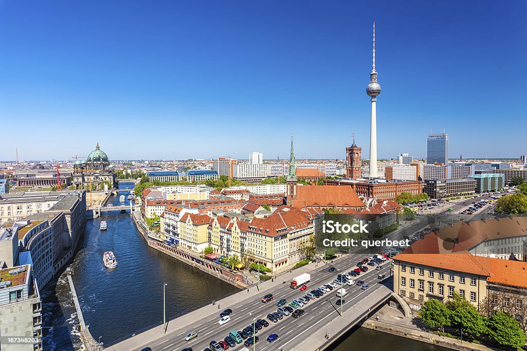 Berlin Skyline der - Lizenzfrei Berliner Fernsehturm Stock-Foto