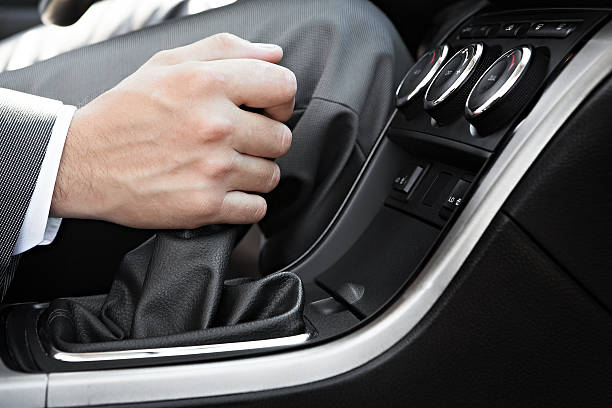 istock Hand of driver  the car 187348646