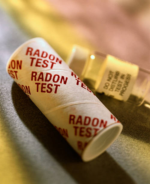 Radon Test Kit stock photo
