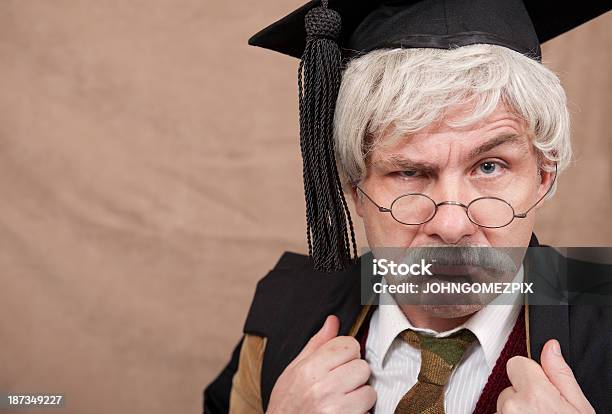 Old Style English School Headmaster Stock Photo - Download Image Now - Graduation, Mature Adult, Grumpy Old Man