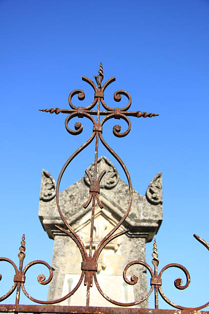 istock Tombstone at a French cemetery 187350558