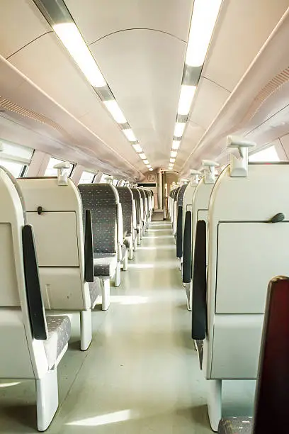 during a ride on the double-decker train , there was no people present