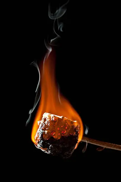 Photo of Overcooked Marshmallow Burning and getting all Black