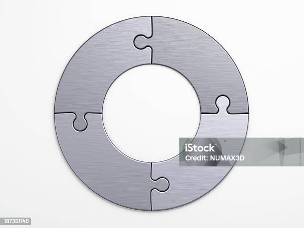 Metallstück Puzzle Um Konzepte Mit Clipping Path Stockfoto und mehr Bilder von Abstrakt - Abstrakt, Aluminium, Analysieren