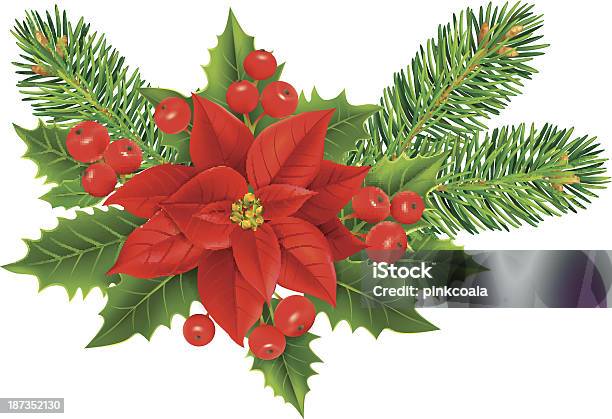 Decoração De Natal - Arte vetorial de stock e mais imagens de Abeto - Abeto, Amarelo, Artigo de Decoração