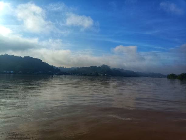 istock view of the Mahakam River with a blue sky background 1873522403
