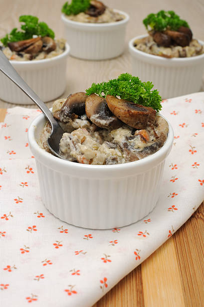 istock Mushrooms in a creamy sauce 187354244