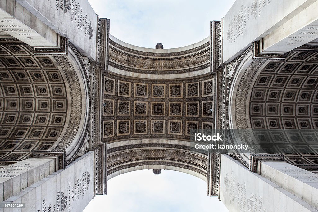 Detalle de Arc de Triomphe Paris - Foto de stock de Napoleón III libre de derechos