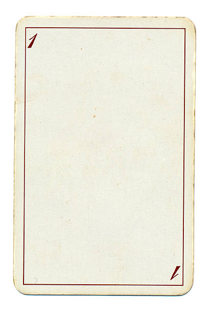 istock playing card paper background with line and number 1 187354777
