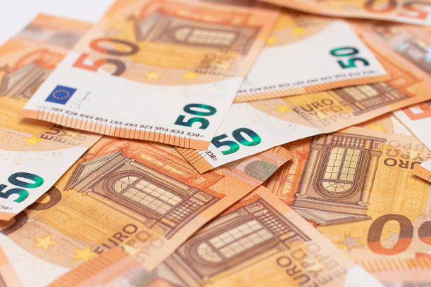istock 50 Euro Banknotes Money Background 1873549926