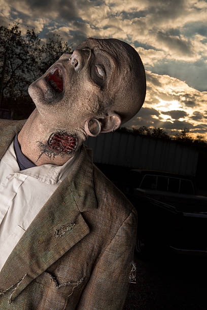 istock Zombie outside on the loose 187355203