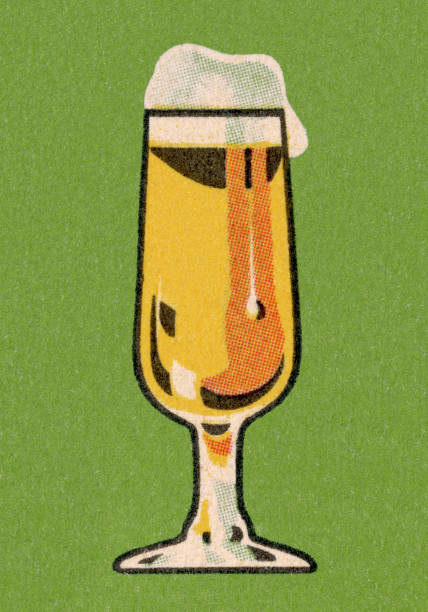 Glass of Beer Glass of Beer pop art photos stock illustrations