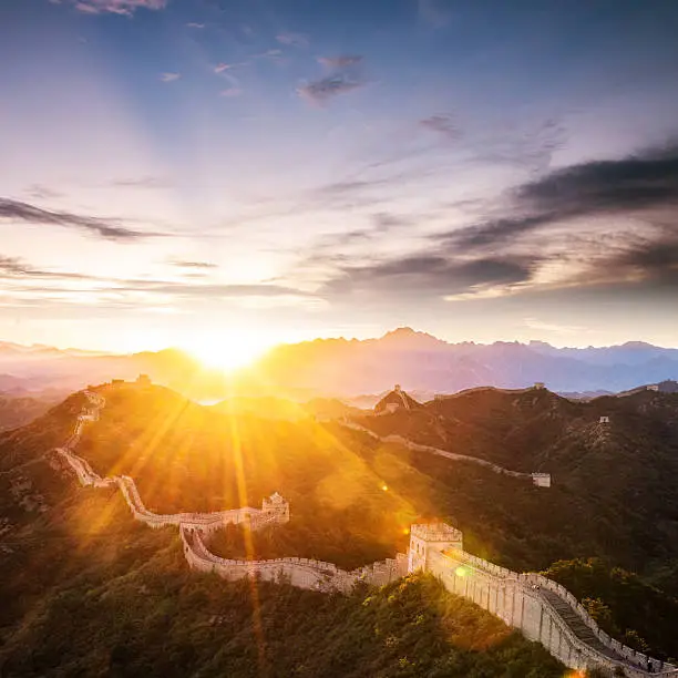 greatwall with sunset