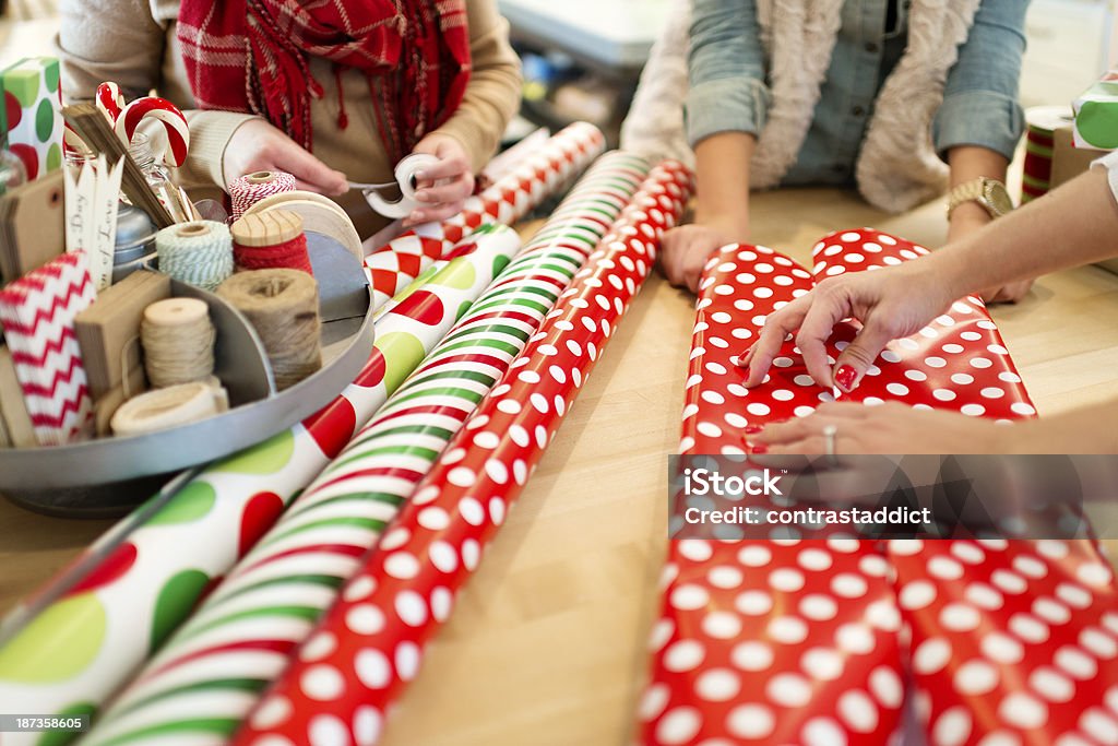 Decorações de Natal - Foto de stock de Papel De Embrulho - Material royalty-free