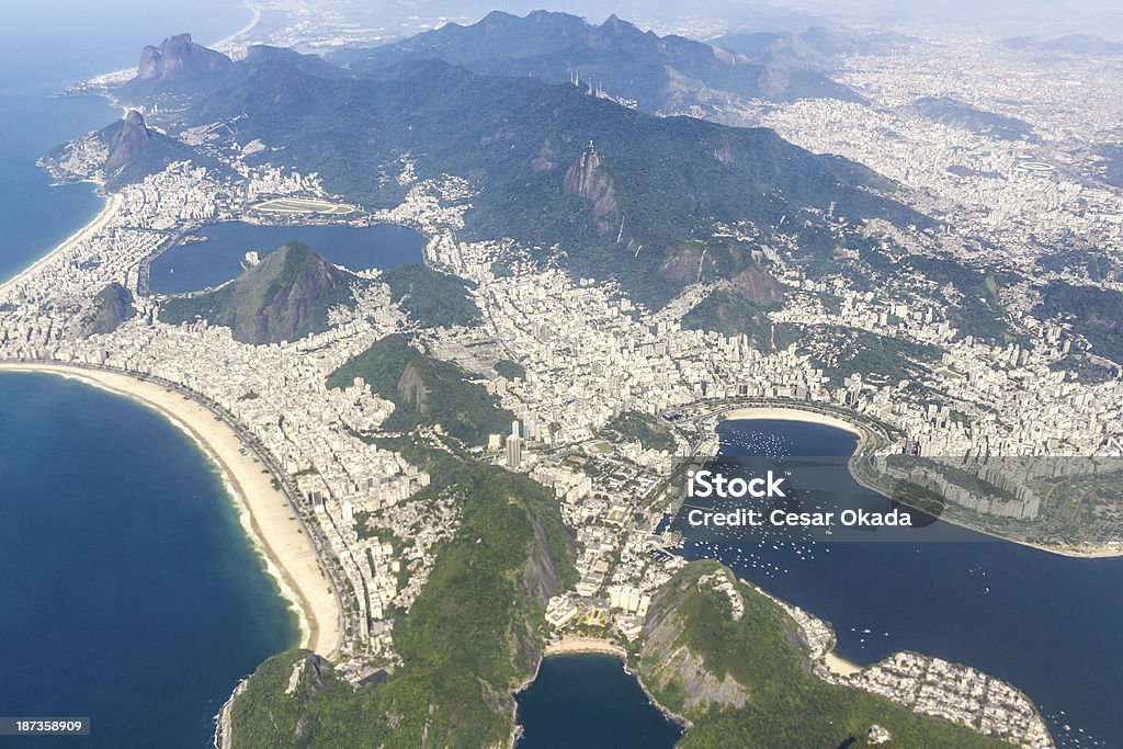 Luftbild von Rio de Janeiro - Lizenzfrei Maracanã-Stadion Stock-Foto