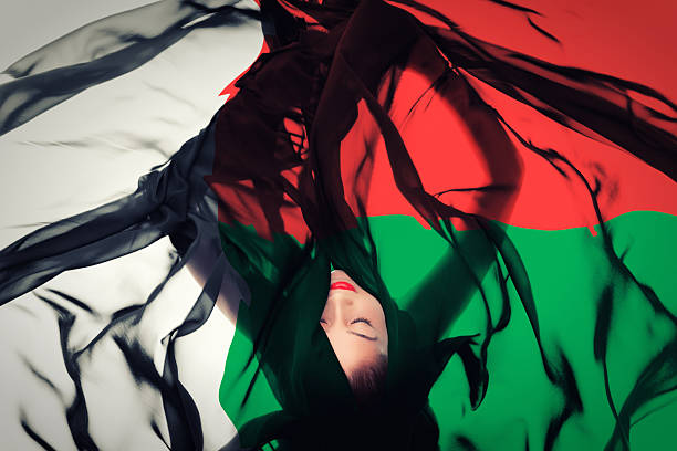 istock Young girl with Malagasy Flag 187359177