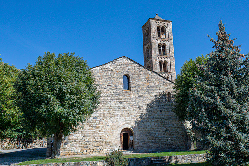 sant climent de Taull, nestled in Lleida, Catalonia, Spain, showcases artistic brilliance through its frescoes and architectural elements.