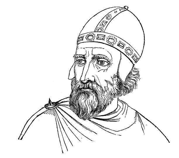 istock Antique illustration of Enrico Dandolo (Henry Dandolo) (Henricus Dandulus) 187362089