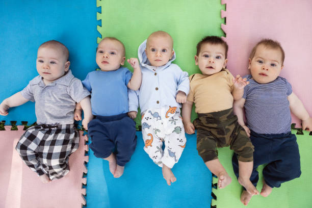 istock Portrait of five baby boys 1873631395