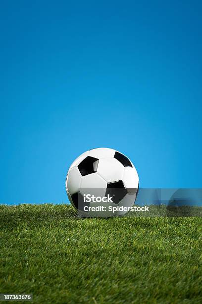 Pelota De Fútbol Foto de stock y más banco de imágenes de Artículos deportivos - Artículos deportivos, Campo - Lugar deportivo, Campo de fútbol