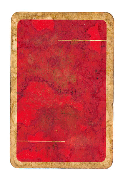 istock old grunge playing card paper red cover background 187371983
