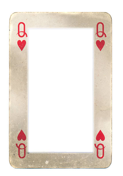 istock paper frame from queen of hearts playing card 187373842