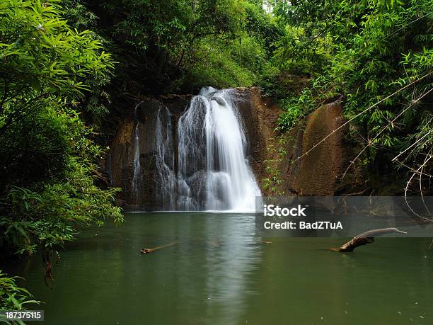 Beautiful Waterfall At Lamkhlongngu National Park Stock Photo - Download Image Now - Beauty In Nature, Environment, Falling