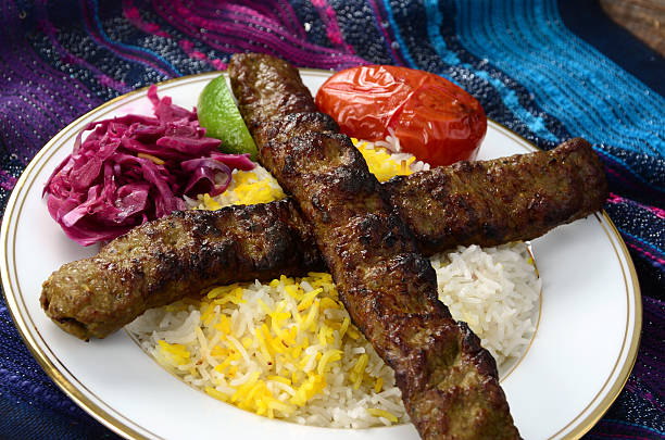 persiano chelow kabab - chello foto e immagini stock