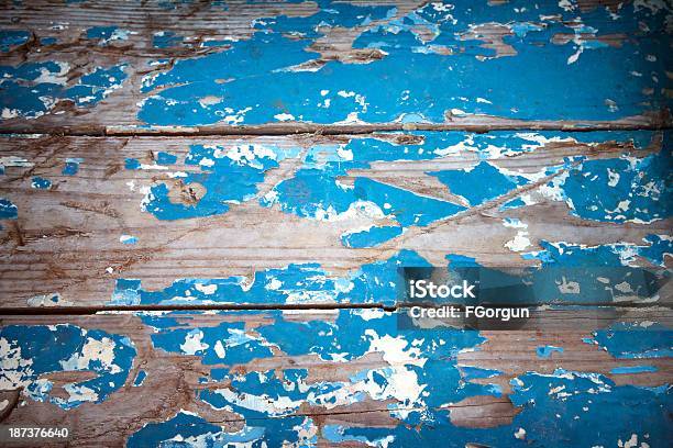 Peladas Pintura Backgroundtexture De Madera Imagen De Stock Foto de stock y más banco de imágenes de Azul