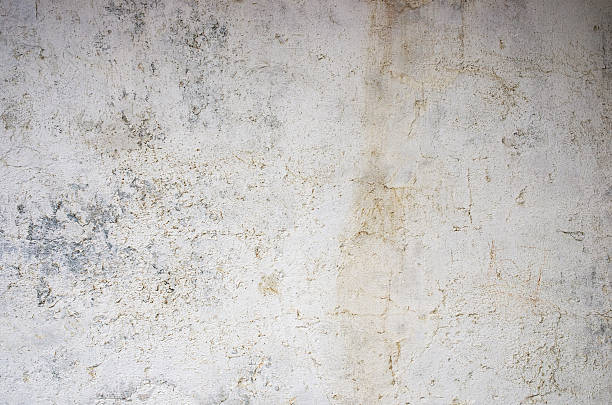 ホワイトのコンクリートの壁の背景 - stucco wall textured textured effect ストックフォトと画像