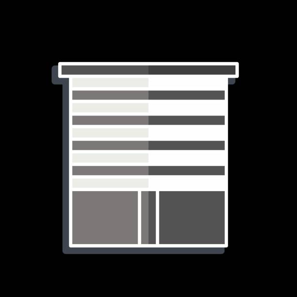 istock Icon Horizontal Blinds. related to Curtains symbol. glossy style. simple design editable. simple illustration 1873860452